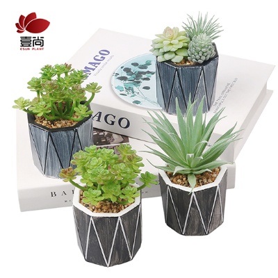 Artificial plants bonsai with pot Mini artificial Flower Arrangement Hotel Home Decoration