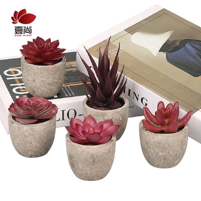 Artificial succulent plant with potted simulation plant potted plant