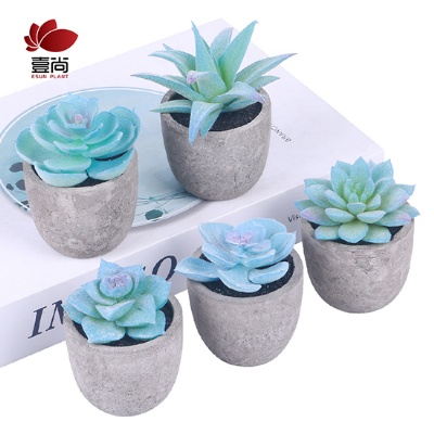 Artificial succulent plant with potted simulation plant potted plant