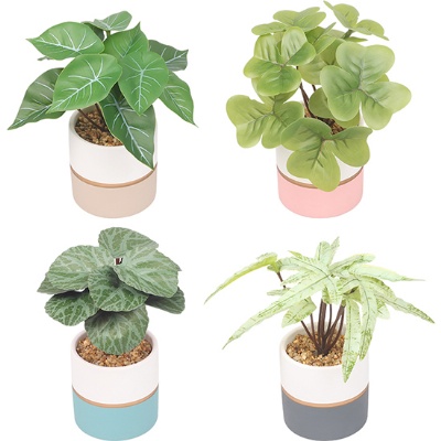 Artificial Plant With Ceramic Pot