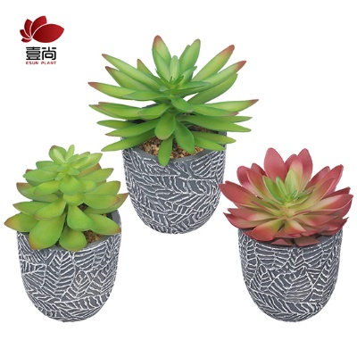 Artificial Plant With Cement Pot