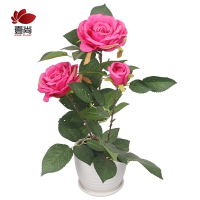 Artificial Flower With Ceramic Pot