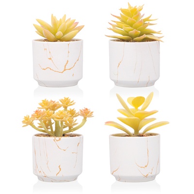 Hot selling cheap mini fake succulent plants potted