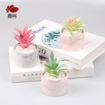 Artificial plants bonsai with pot Mini artificial Flower Arrangement Hotel Home Decoration