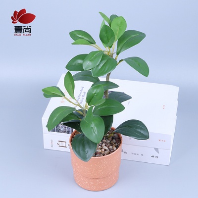High-Quality Artificial Leaves With Plastici Pot