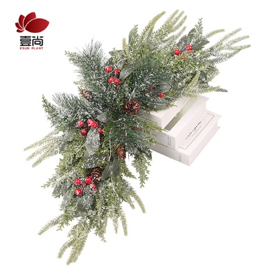 Christmas decoration Cypress pine needle horn suitable for home kitchen outdoor garden wedding party holiday decoration