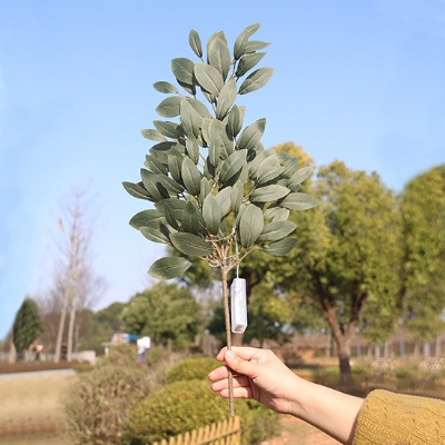 Christmas Decoration 3 fork Azalea leaf autumn color single branch is suitable for home outdoor garden wedding party decoration